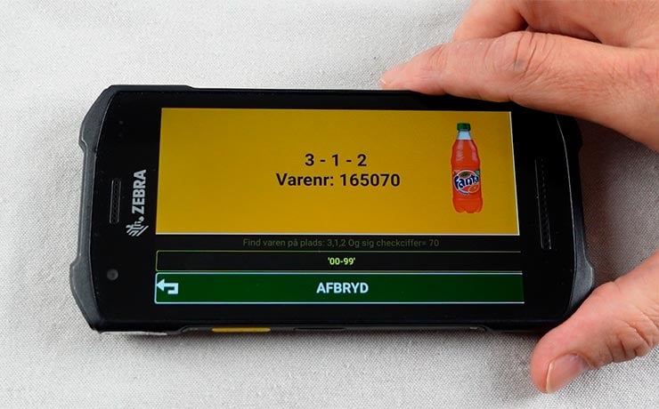 Pick by voice suppleret visning af colli og kvanta