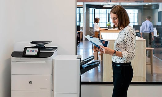 Sikre og effektive printere til kontoret hjemmearbejdspladsen