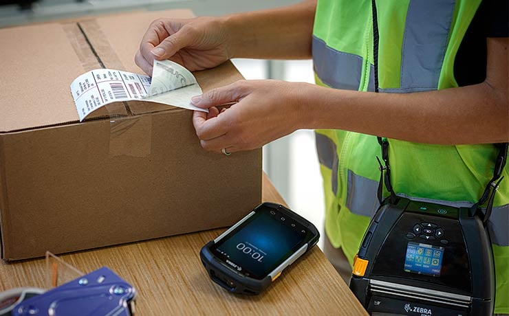 optimering af lagerets workflow med mobile labelprintere
